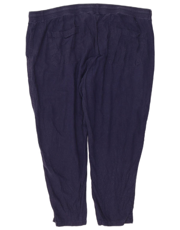 Женские узкие брюки чинос Marks & Spencer W46 L26 Темно-синие