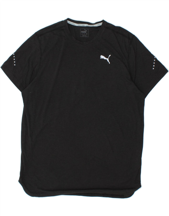 PUMA Mens T-Shirt Top XL Black Polyester Vintage Puma and Second-Hand Puma from Messina Hembry 