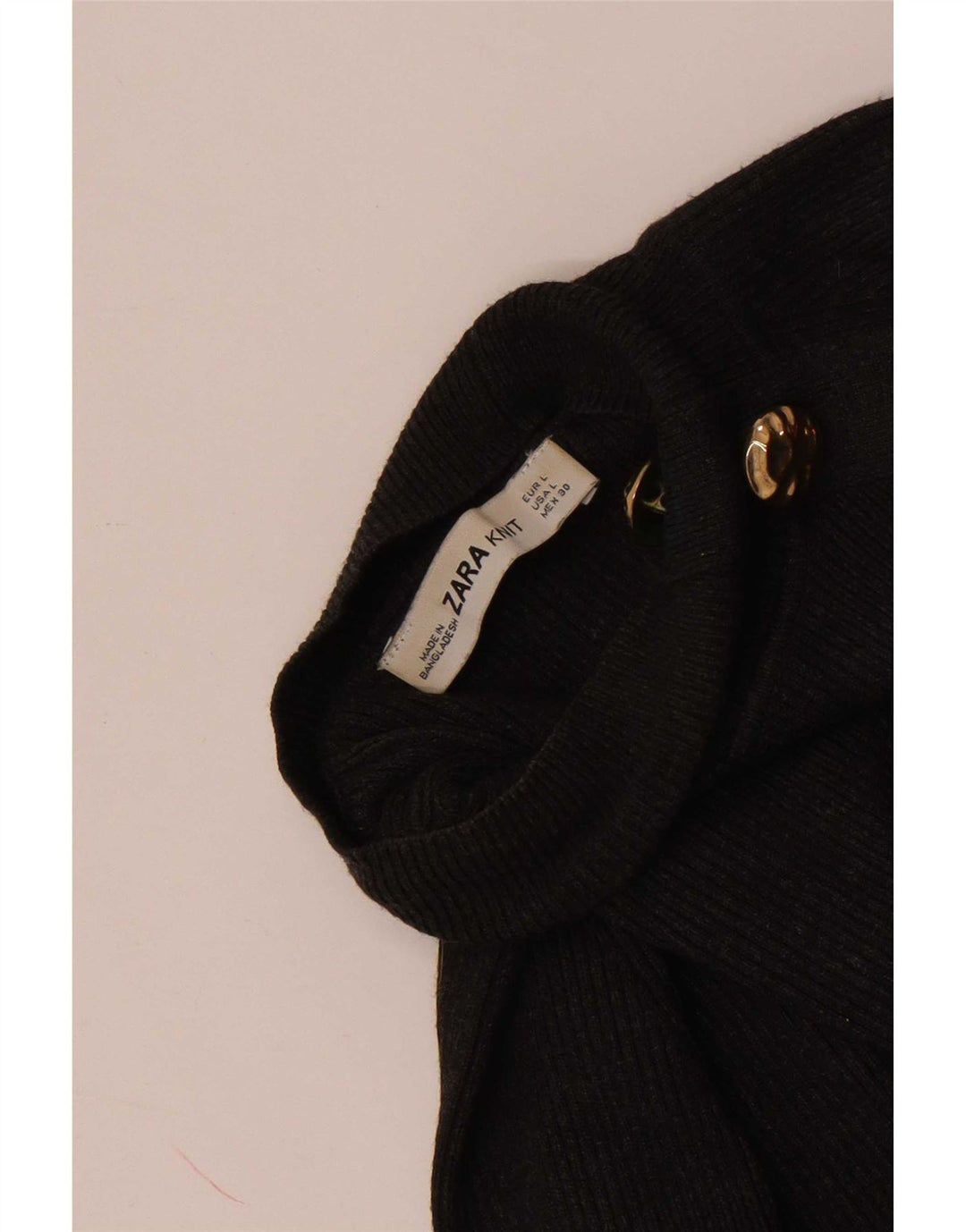Женский укороченный джемпер с воротником на пуговицах Zara UK 14, большой серый цвет