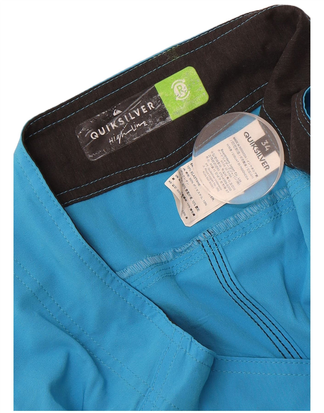 QUIKSILVER Mens Swimming Shorts Large  Blue Polyester