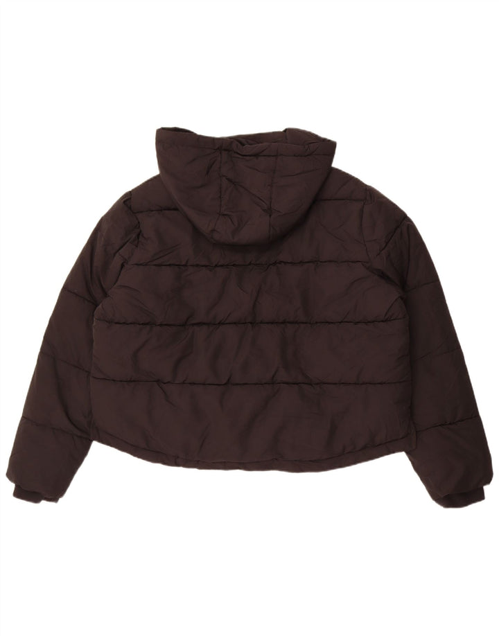 Женская укороченная утепленная куртка оверсайз French Connection UK 16, большая черная