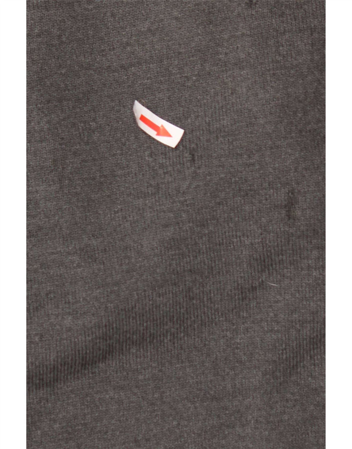 Мужской свитер Lacoste с круглым вырезом XL, серая шерсть