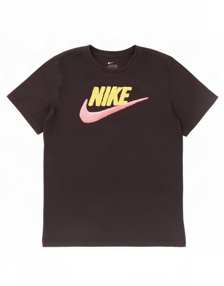 Мужская футболка с графическим рисунком Nike, средний черный хлопок