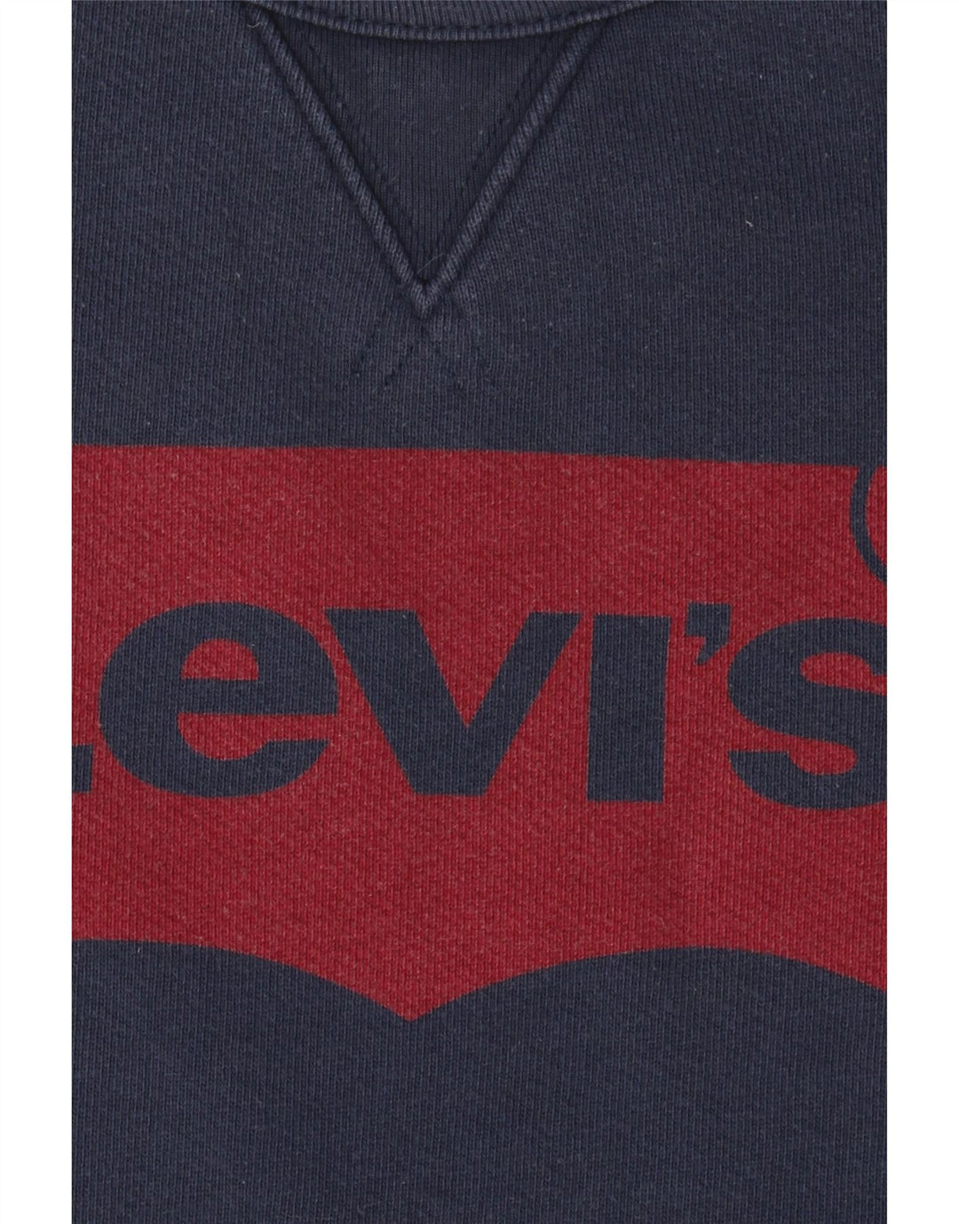 Мужской свитшот с рисунком LEVI'S, джемпер XL, темно-синий, хлопок