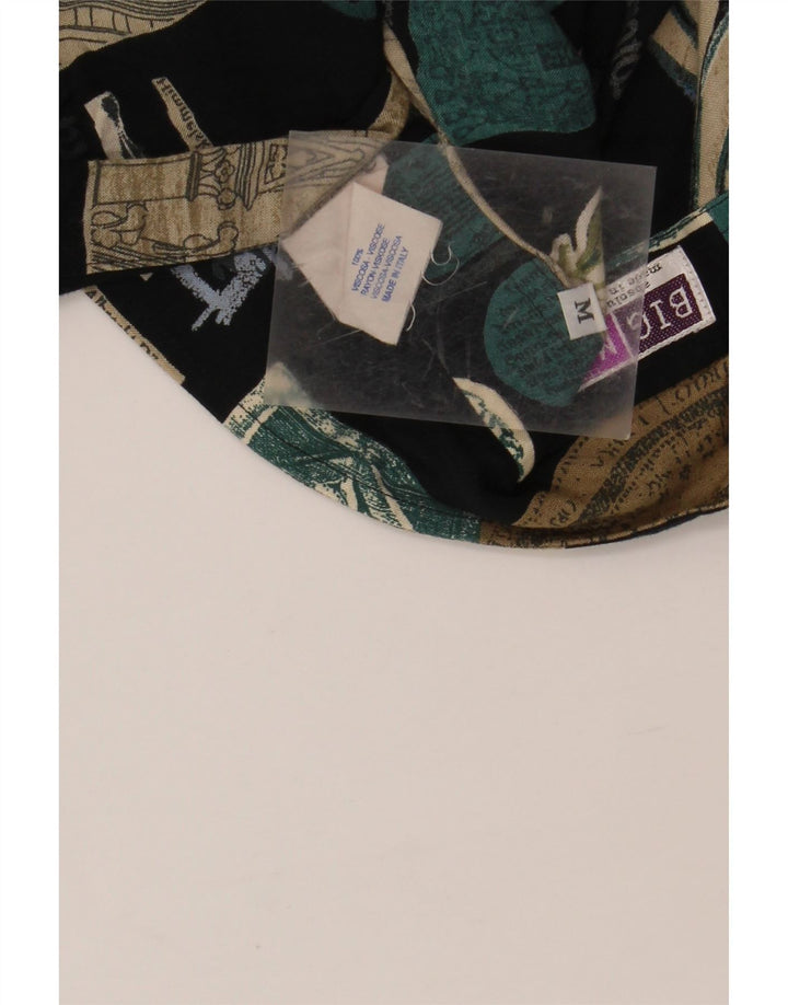 Мужская рубашка с коротким рукавом BIG MATCH, средний темно-синий, лоскутная вискоза