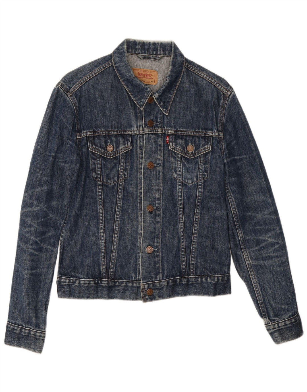 Джинсовая куртка Levi's для девочек 11-12 лет, средний темно-синий, хлопок