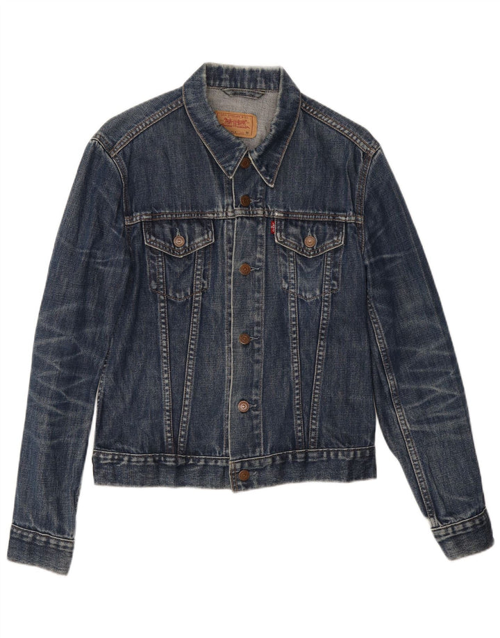 Джинсовая куртка Levi's для девочек 11-12 лет, средний темно-синий, хлопок