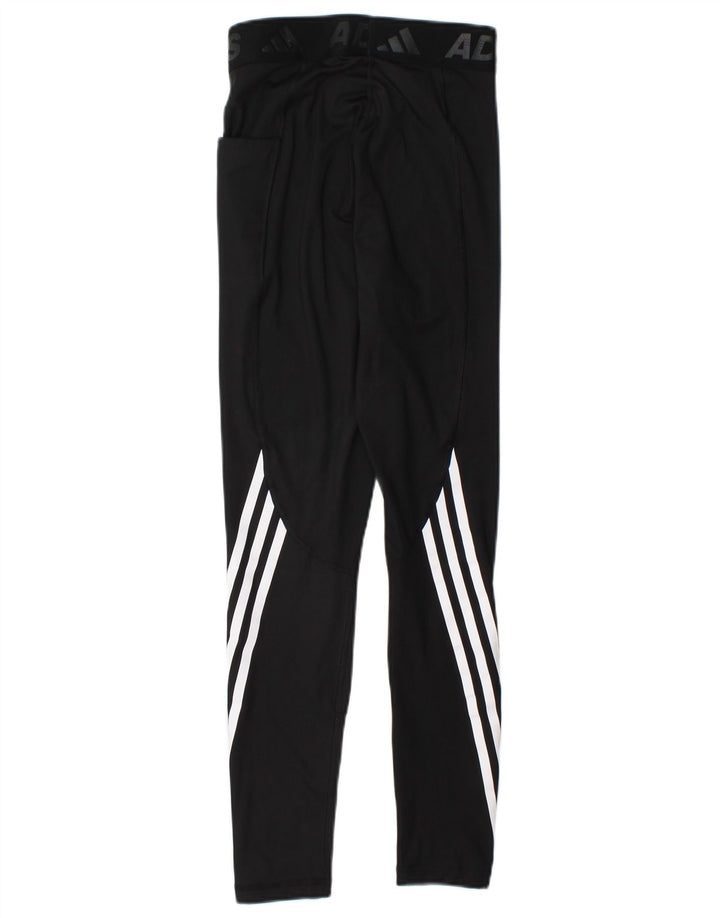 Женские леггинсы с рисунком ADIDAS UK 4/6 XS, черный полиэстер