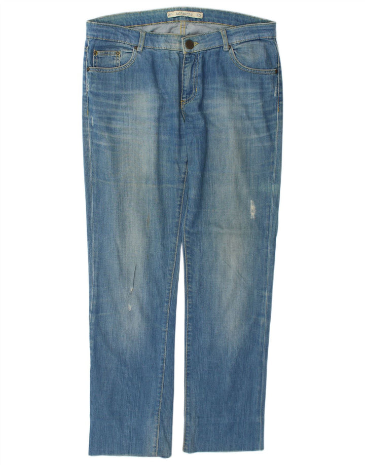 Женские прямые джинсы Zara EU 40 Medium W30 L29, синий хлопок