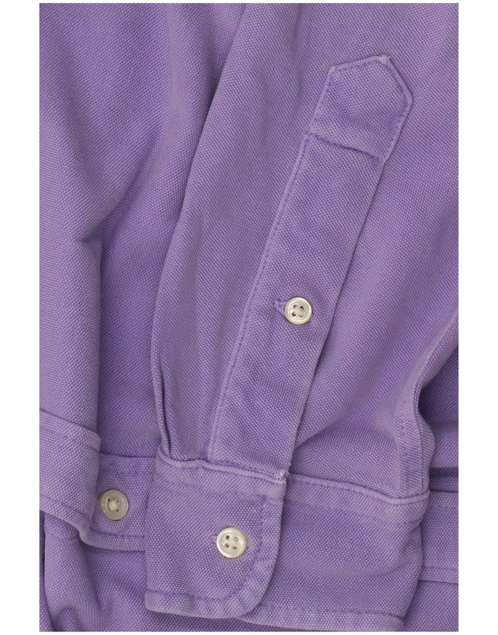 Мужская рубашка Ralph Lauren, маленькая фиолетовая, хлопок