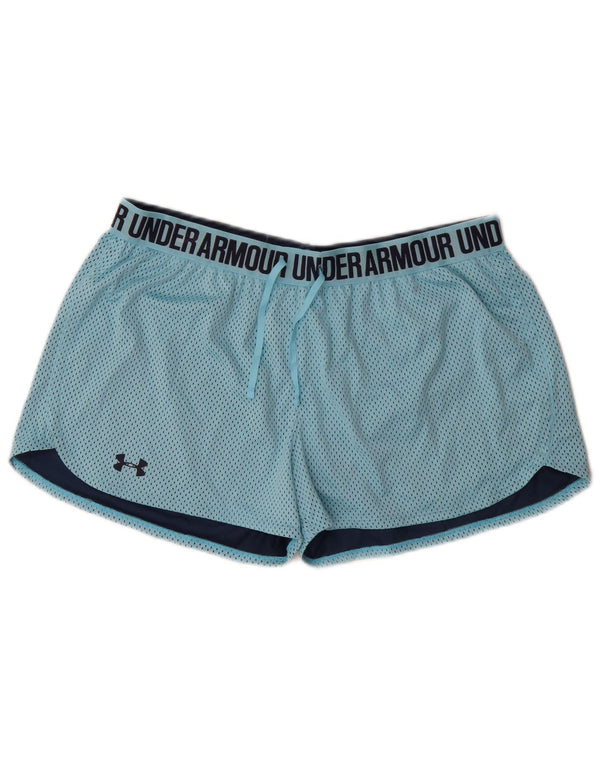 Женские спортивные шорты с рисунком Under Armour Heat Gear UK 14, большие синие пятнышки