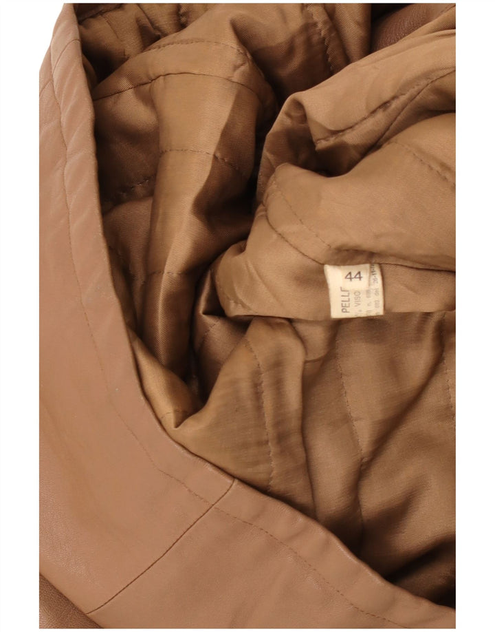 Винтажная женская кожаная куртка IT 44 Medium Brown Leather