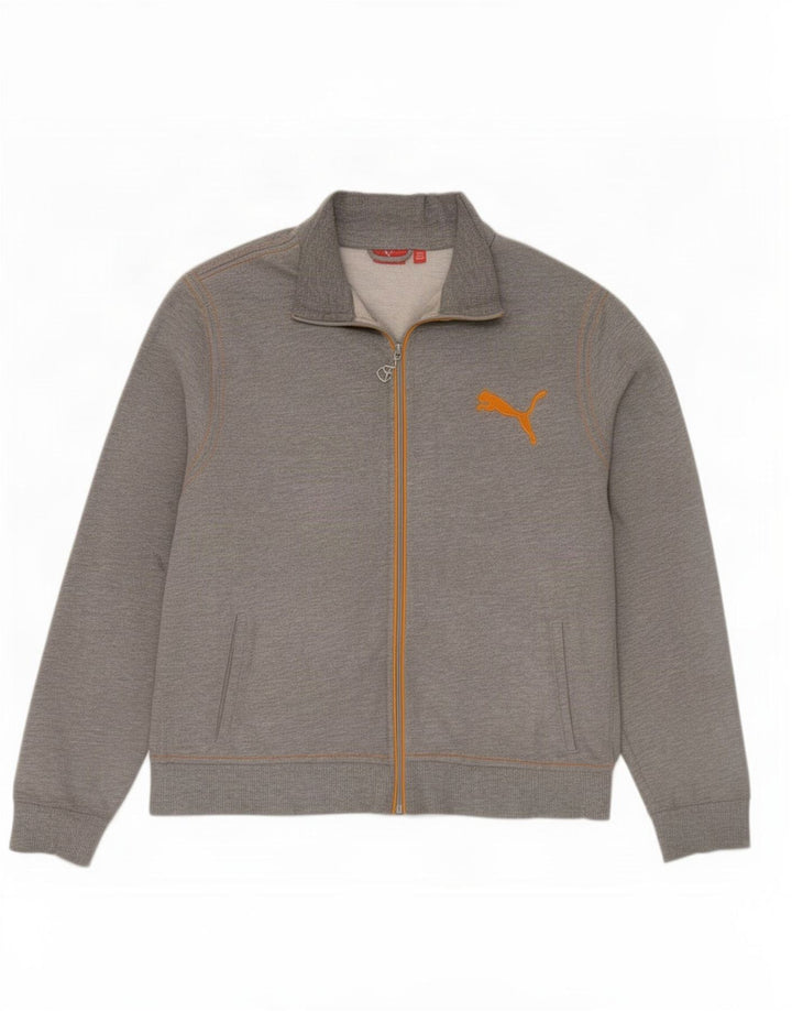 Мужской спортивный костюм Puma, большая куртка из серого полиэстера