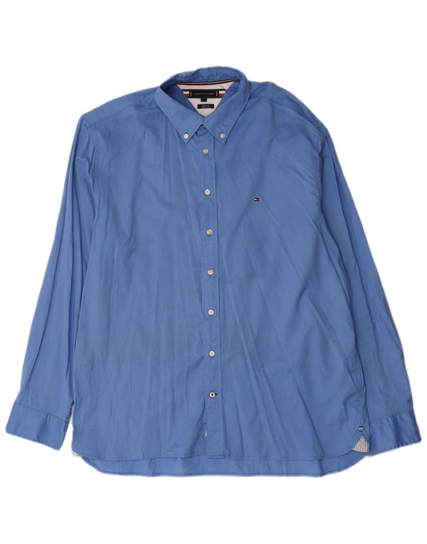 Мужская рубашка обычного кроя Tommy Hilfiger 2XL, синяя, хлопок