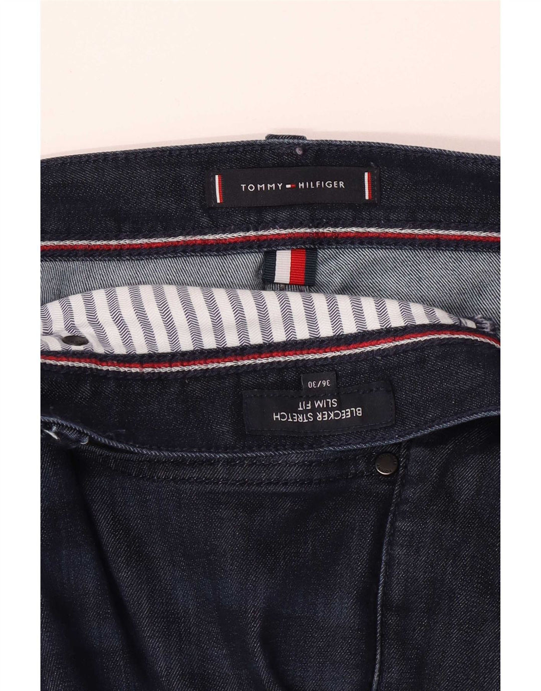 Мужские джинсы Tommy Hilfiger Bleecker Stretch Slim W36 L27 Темно-синие