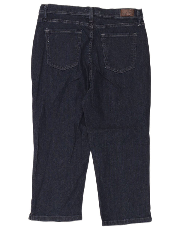 Женские классические капри с высокой талией Lee, США 12, большие W30 L20, темно-синие