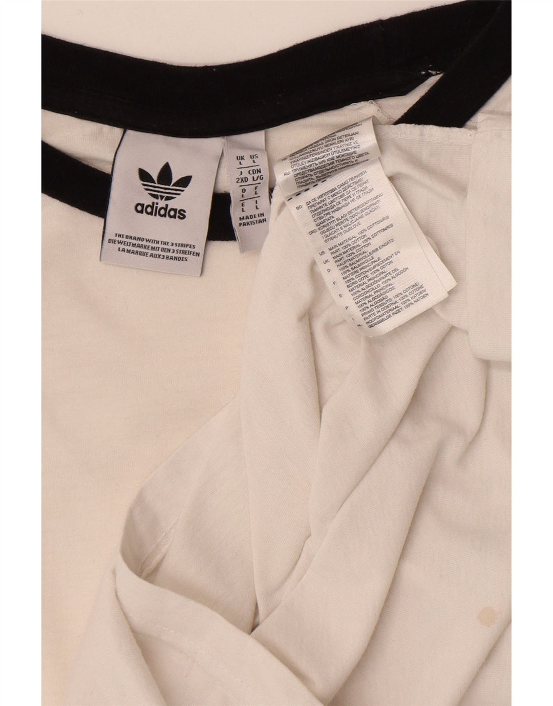 Мужская футболка Adidas Top большого размера из белого хлопка