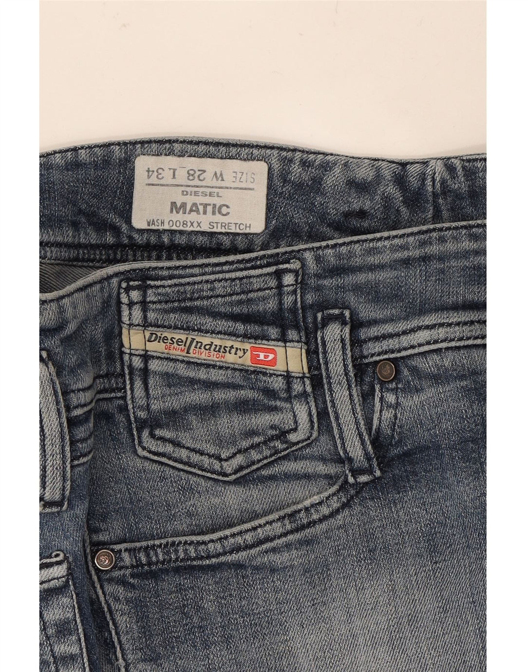DIESEL Womens Matic Slim Jeans W28 L30 Blue Cotton Vintage Diesel and Second-Hand Diesel from Messina Hembry 