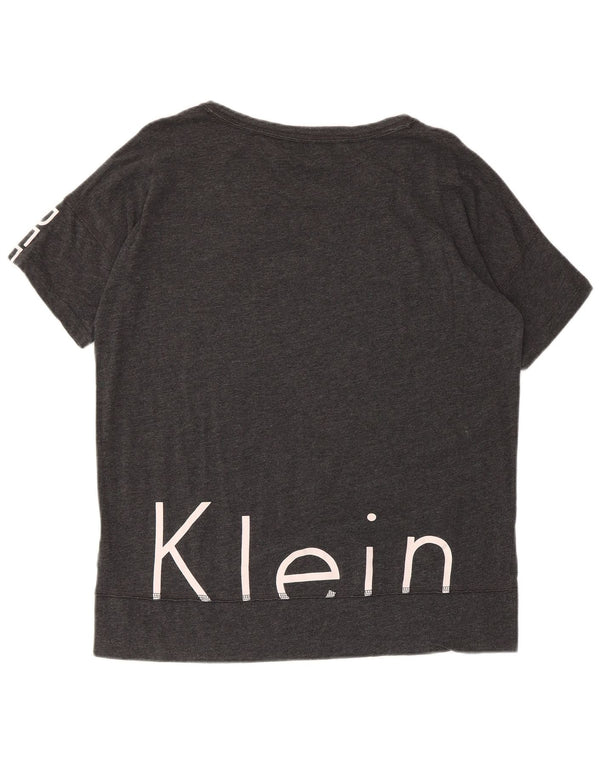 Женская футболка с рисунком Calvin Klein Top UK 14, средний серый
