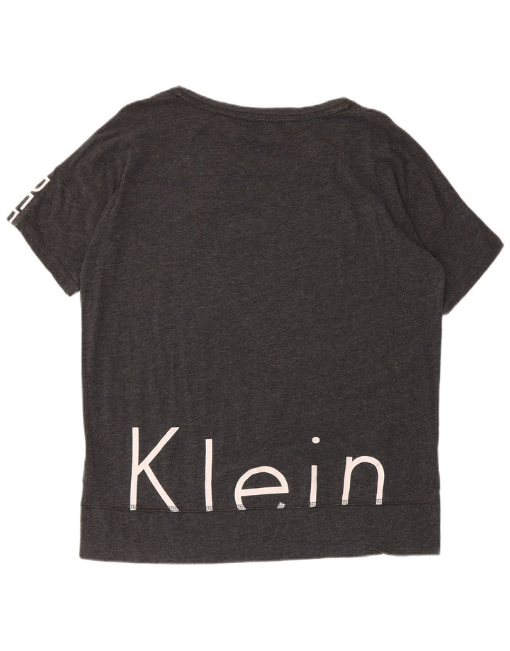 Женская футболка с рисунком Calvin Klein Top UK 14, средний серый