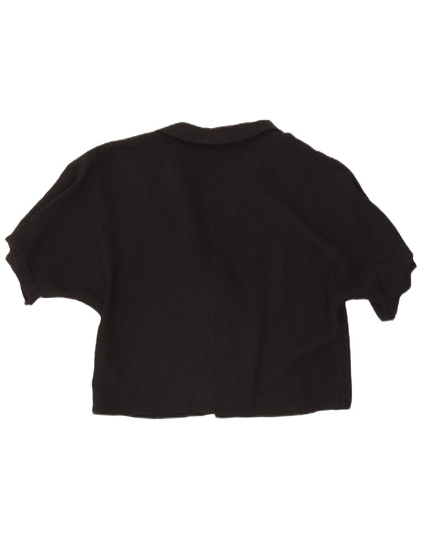 Женское болеро с короткими рукавами Zara UK 16, большая черная вискоза