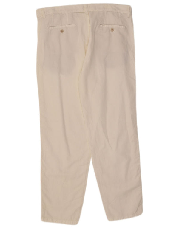 Мужские прямые брюки-чиносы Zara EU 46 XL W36 L29, белый хлопок