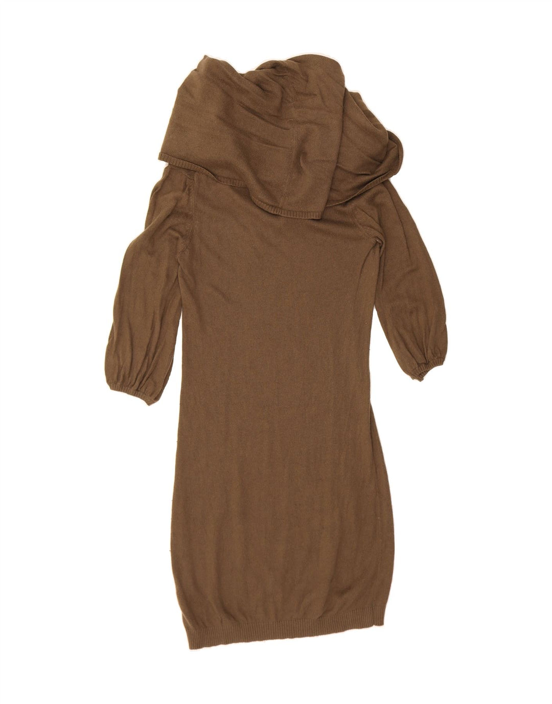 OASIS Womens Longline Roll Neck Jumper Sweater UK 10 Small Brown Vintage Oasis and Second-Hand Oasis from Messina Hembry 