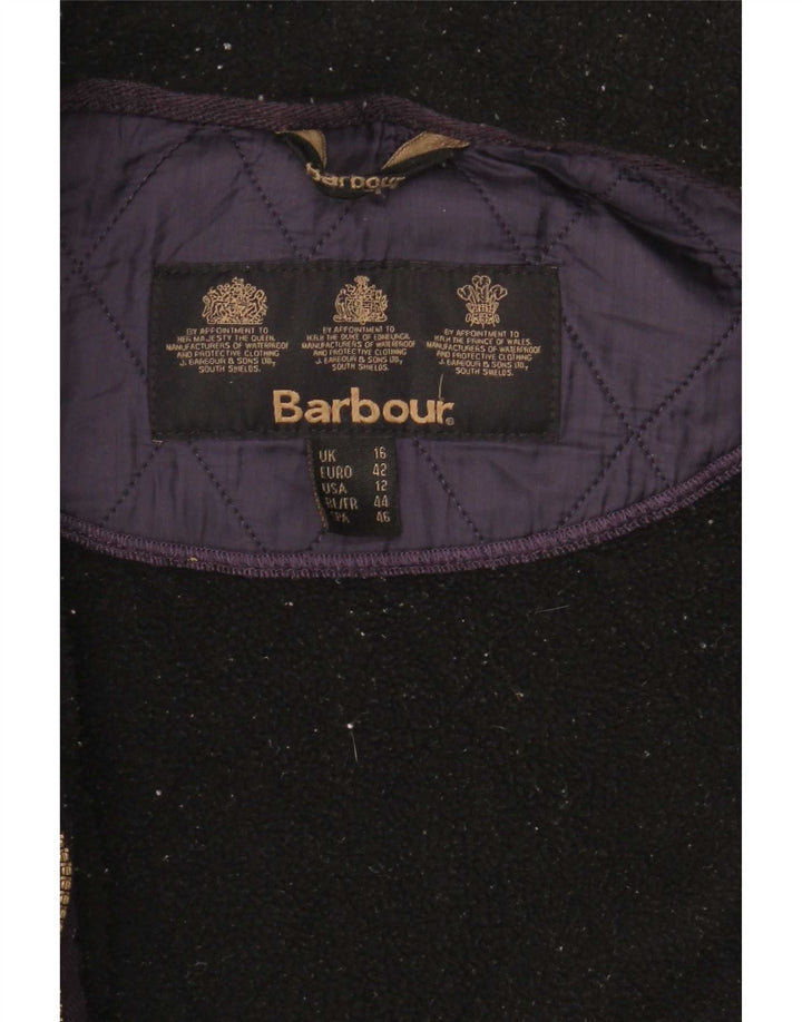 Женская стеганая куртка Barbour UK 16, большая, темно-синяя