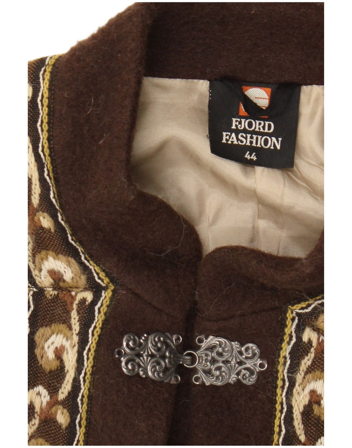 Женский пиджак Fjord EU 44 XL, бежевый, шерсть Fair Isle, ретро