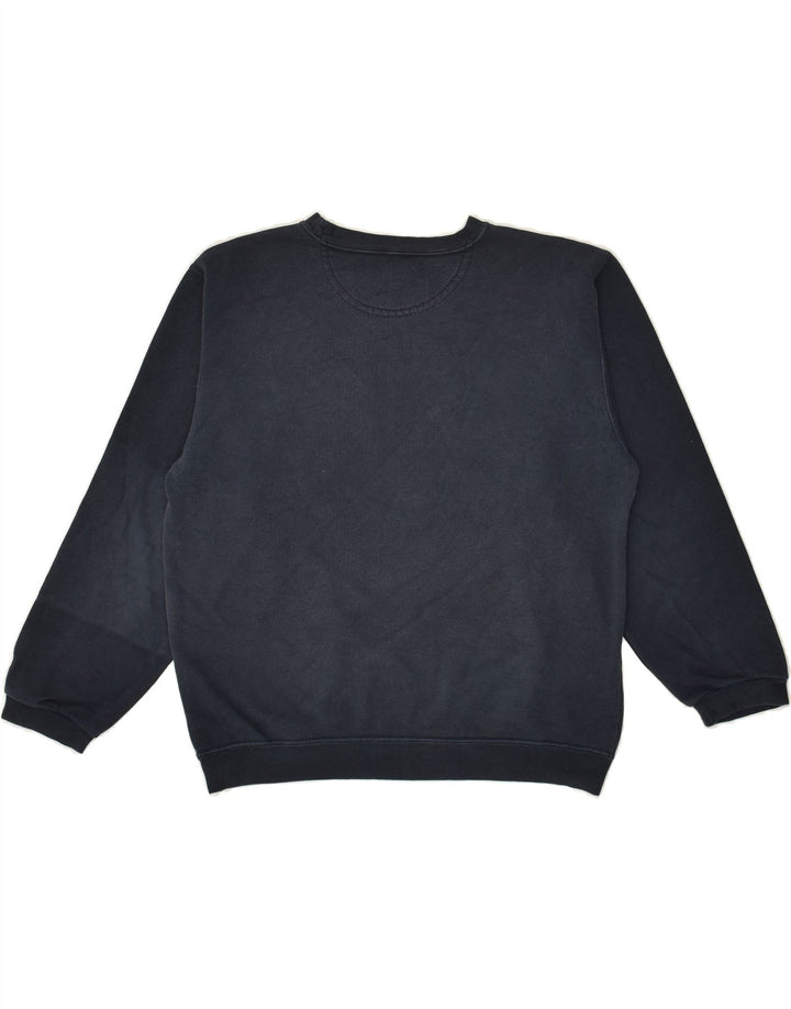 CHAMPION Boys Graphic Sweatshirt Jumper 9-10 Years Navy Blue Cotton | Vintage Champion | Thrift | Second-Hand Champion | Used Clothing | Messina Hembry 