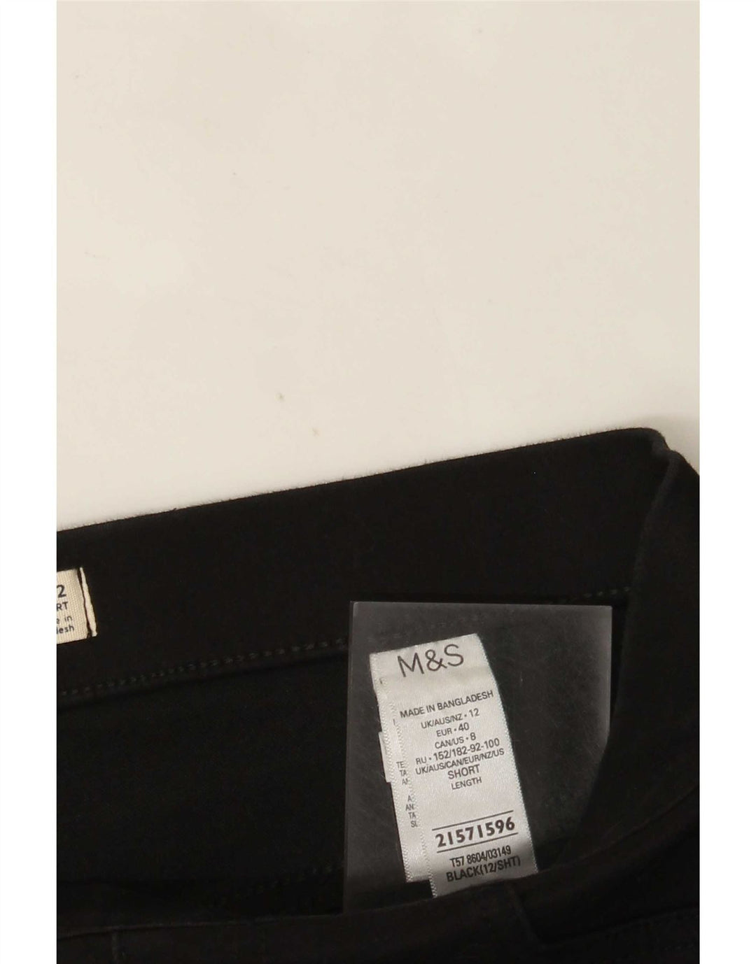 Женские короткие джеггинсы Marks & Spencer UK 12 Medium W30 L26 Черные