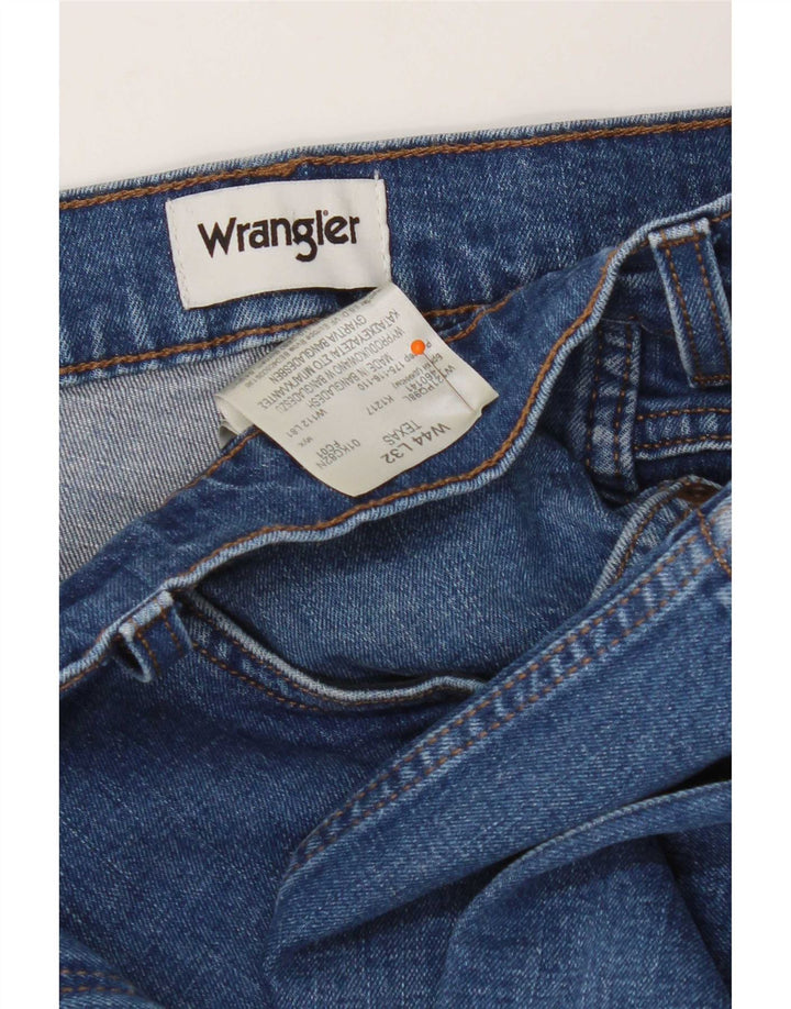 Мужские прямые джинсы Wrangler Texas W44 L32, синий хлопок