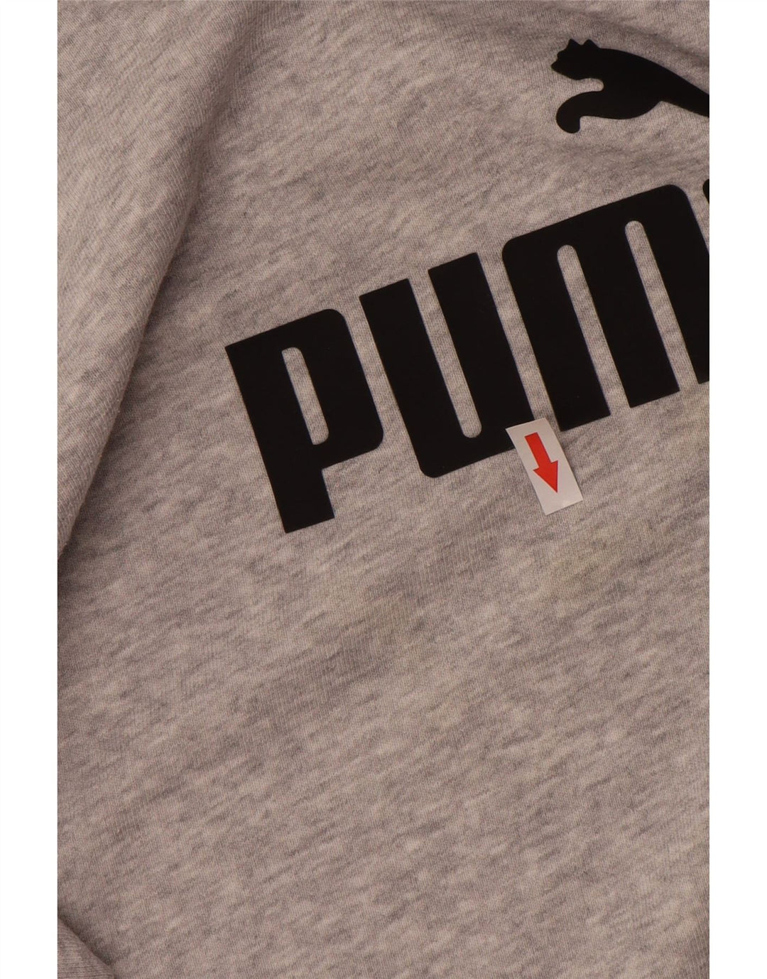 Женский свитер с рисунком Puma UK 12, хлопковый джемпер среднего серого цвета с крапинками
