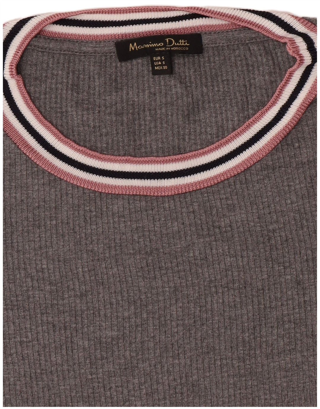 Женская футболка Massimo Dutti Top UK 10, маленькая, серая