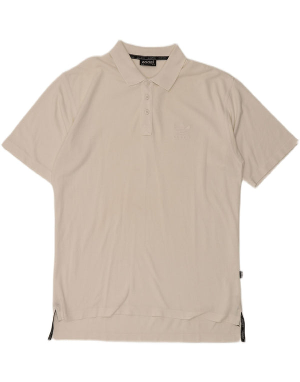Мужская рубашка-поло ADIDAS UK 44/46 XL, белый хлопок