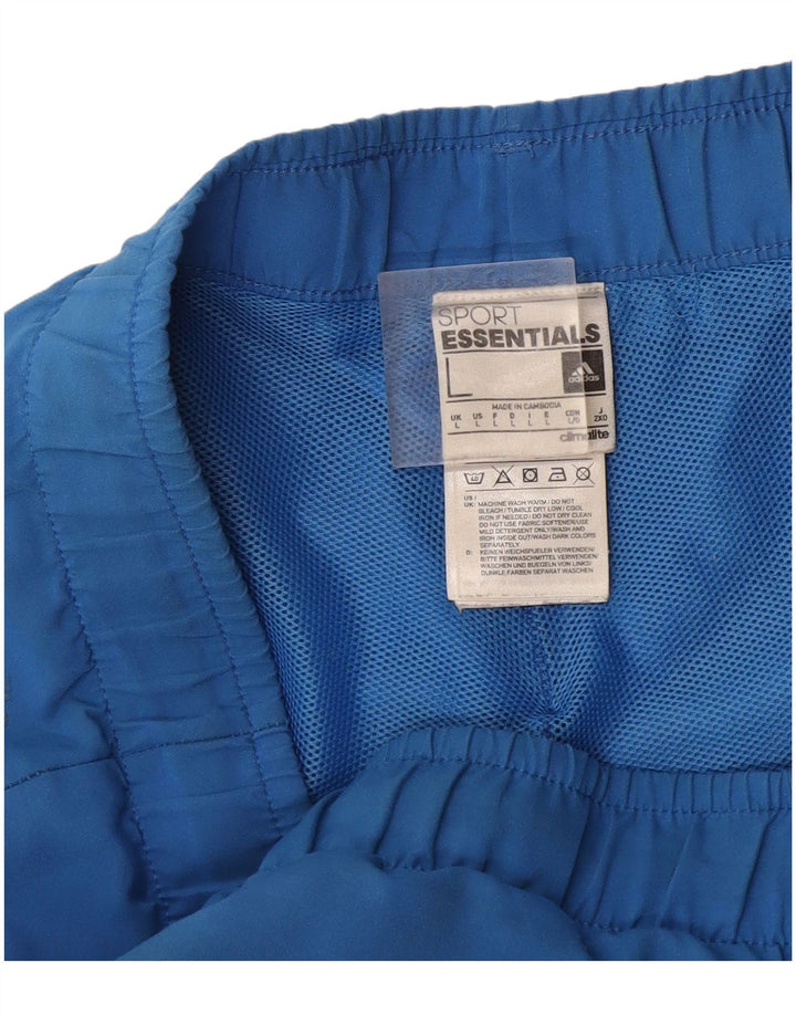 Мужские спортивные шорты Adidas Climalite, большие синие, полиэстер