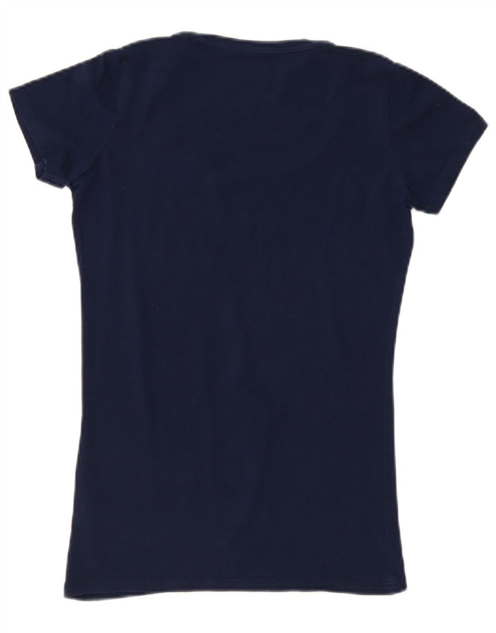Guess Женская футболка с рисунком Top UK 12 Medium Navy Blue