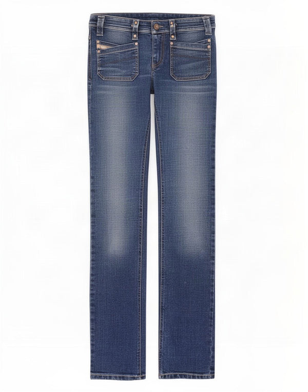 Женские узкие джинсы Diesel W27 L33 синие