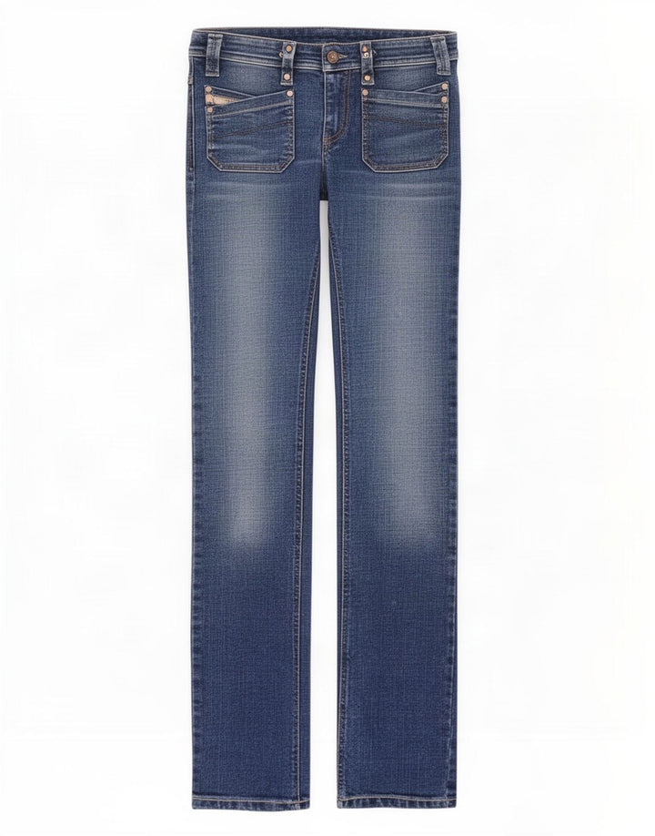 Женские узкие джинсы Diesel W27 L33 синие