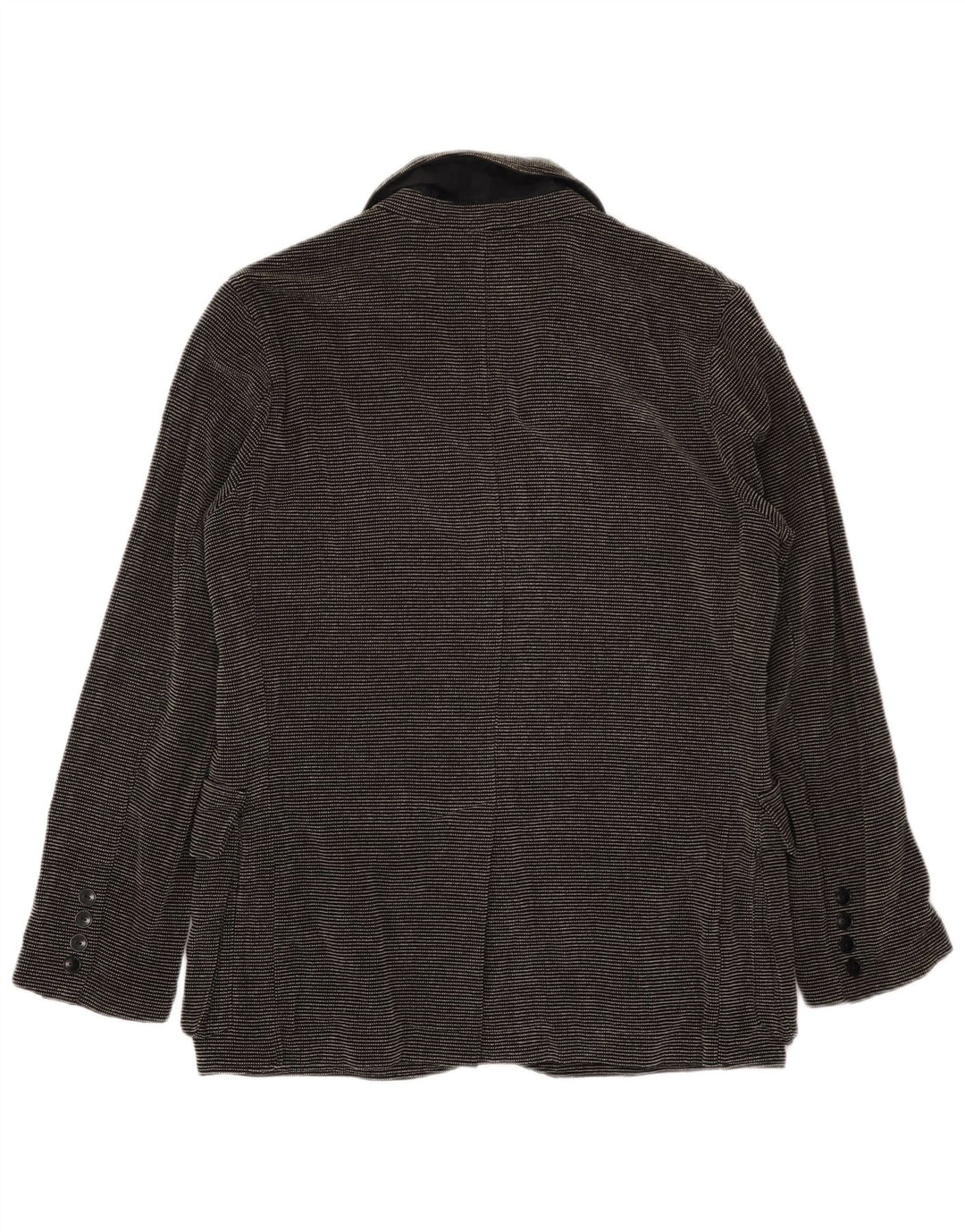 Мужской пиджак Kandis & Kandis Mann UK 38, средний черный в тонкую полоску