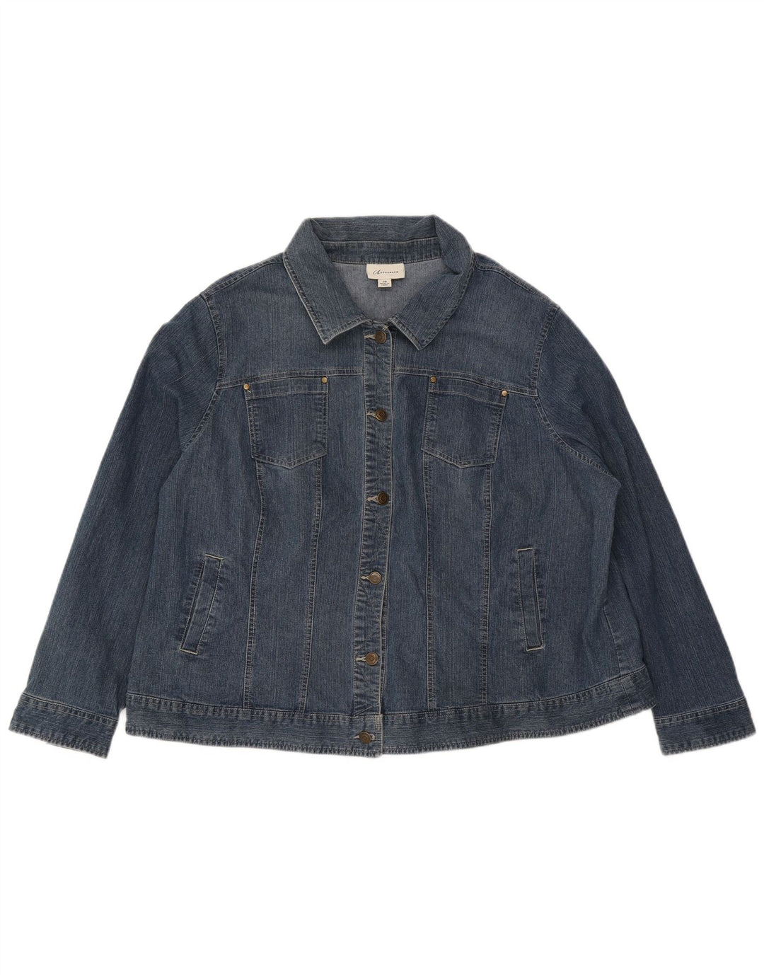 Женская джинсовая куртка Marks & Spencer Autograph UK 20 2XL, синяя, хлопок