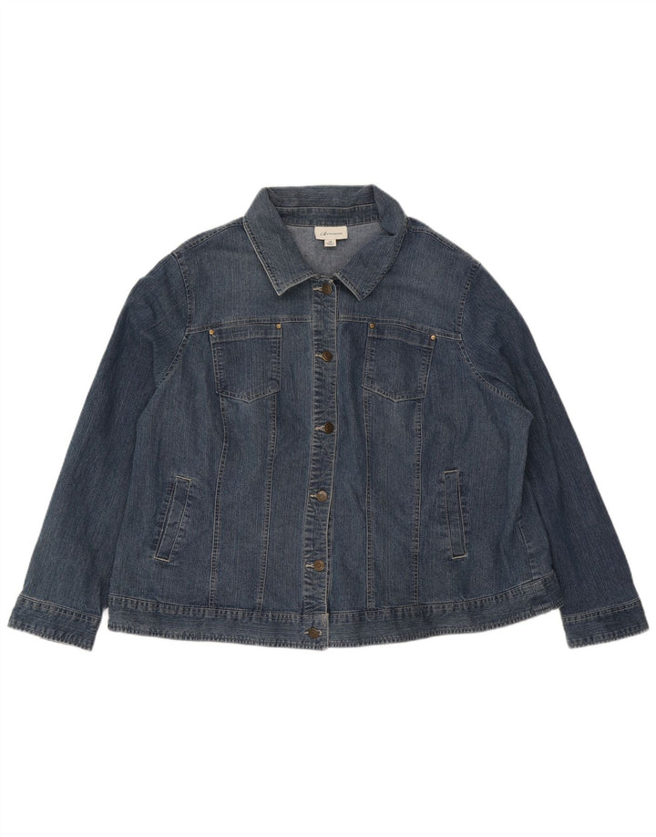 Женская джинсовая куртка Marks & Spencer Autograph UK 20 2XL, синяя, хлопок