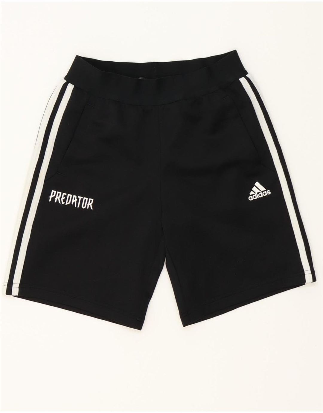 ADIDAS Boys Graphic Sport Shorts 11-12 Years  Black Polyester Vintage Adidas and Second-Hand Adidas from Messina Hembry 