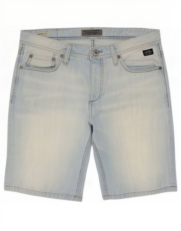 Мужские джинсовые шорты Jack & Jones, большие размеры, W34, синие, хлопок