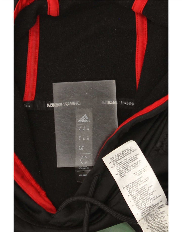 Мужская толстовка с капюшоном Adidas Adidas XL, черный полиэстер