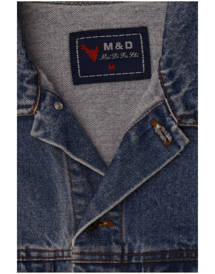 Винтажная мужская джинсовая куртка UK 38 средний синий