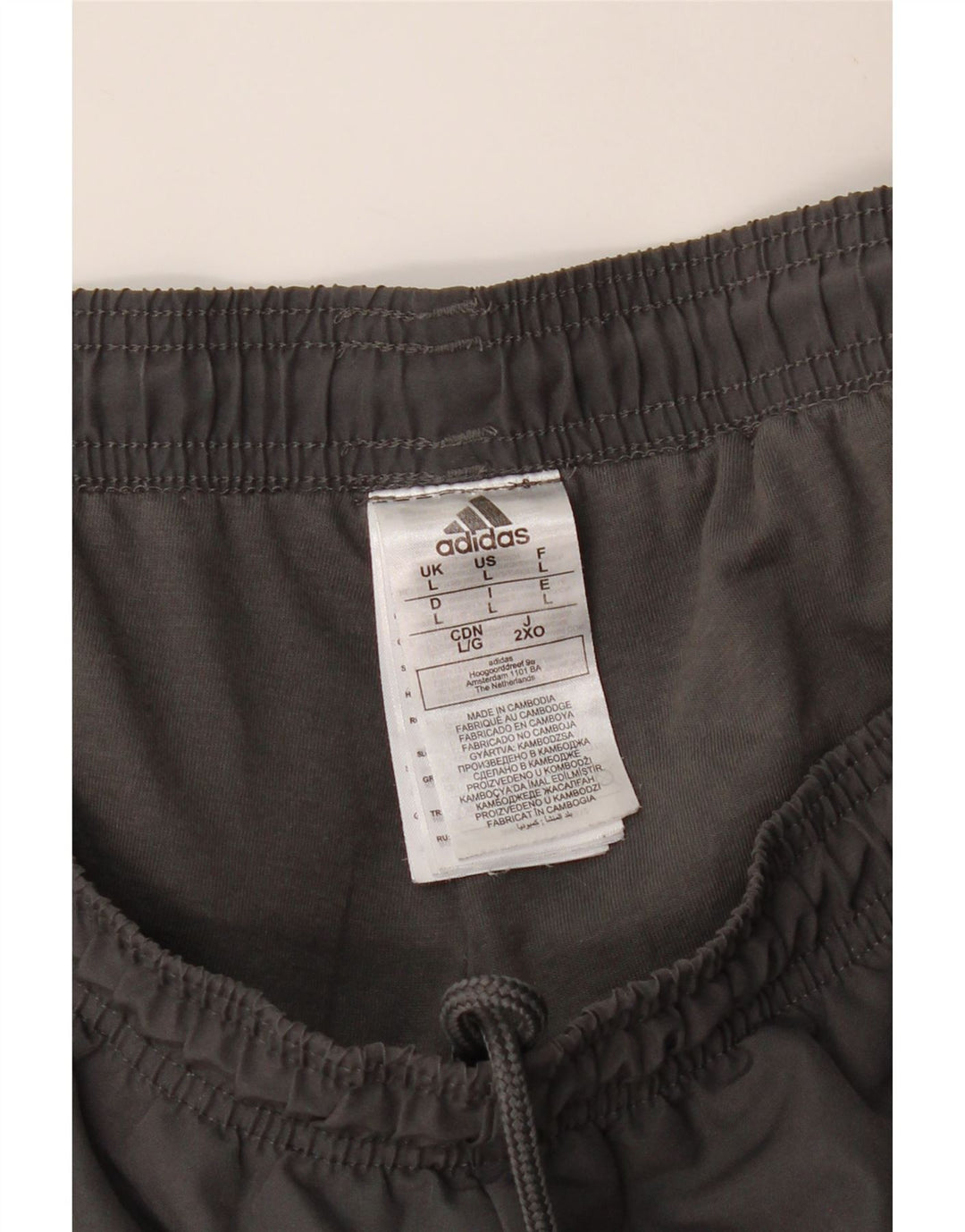 Мужские спортивные брюки ADIDAS, джоггеры, большой серый полиэстер