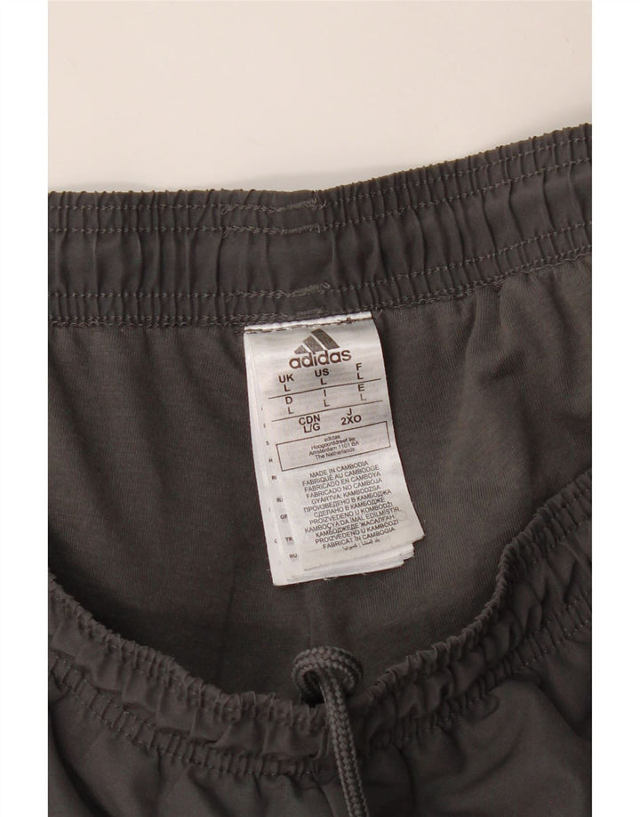 Мужские спортивные брюки ADIDAS, джоггеры, большой серый полиэстер