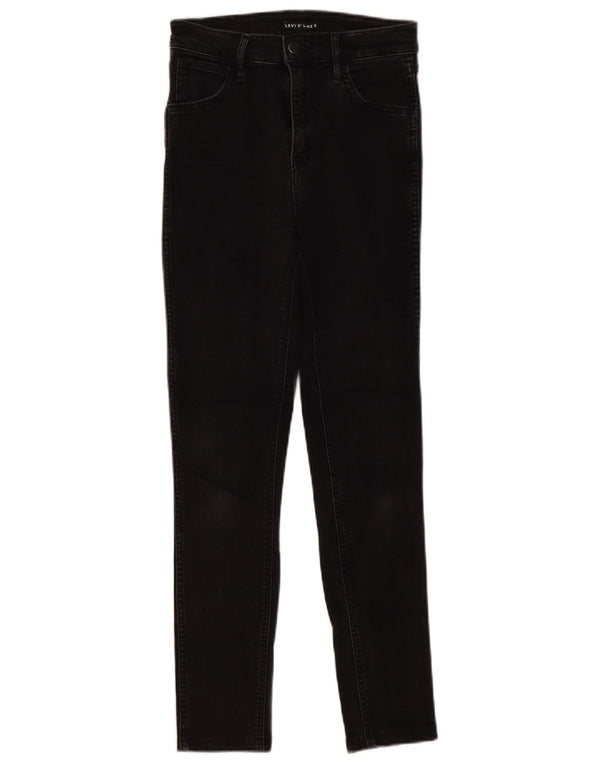 Женские джинсы скинни LEVI'S W26 L28, черный хлопок