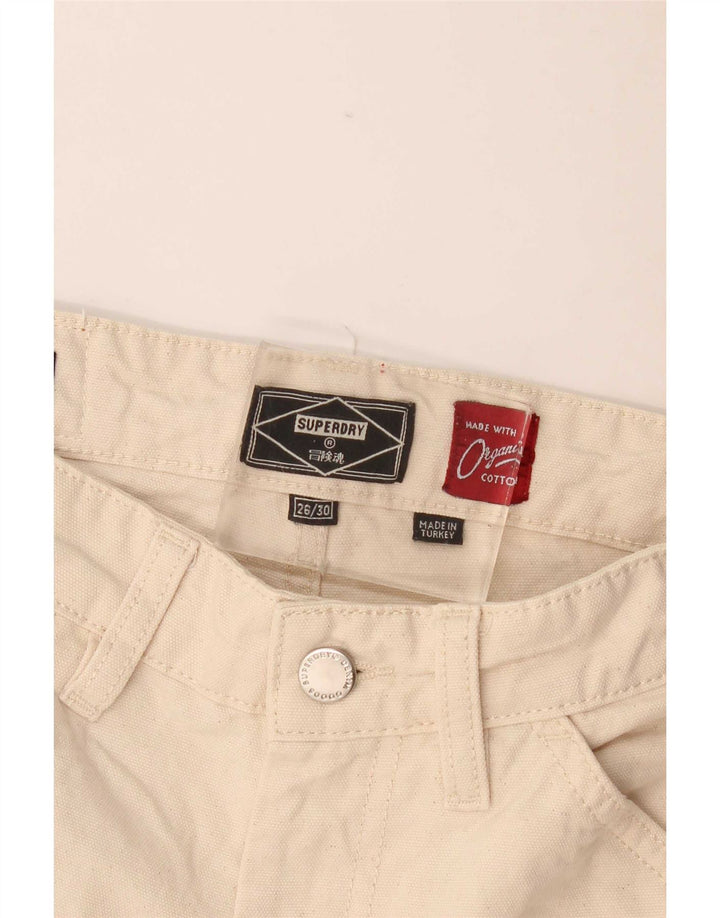 Женские прямые брюки карго Superdry W26 L30 Бежевые